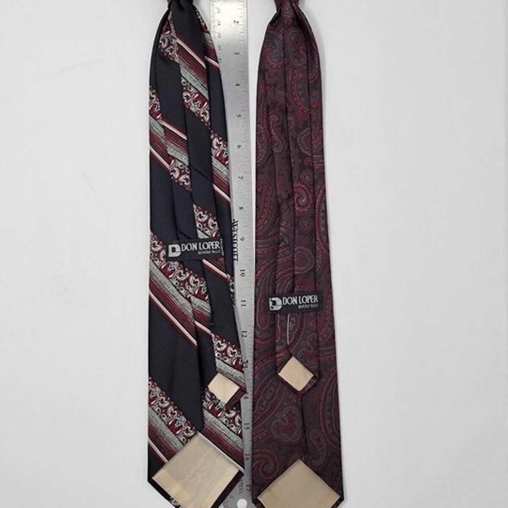Lot of (2) Don Loper Beverly Hills Paisley Clip O… - image 5
