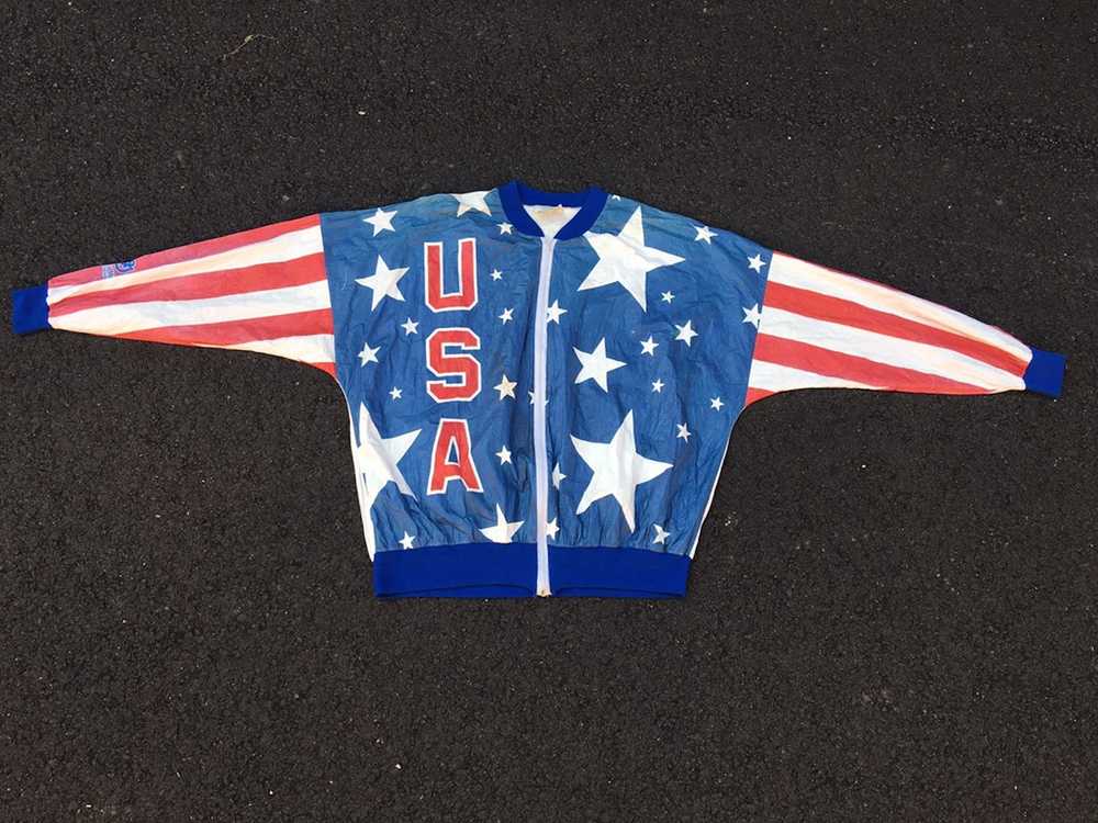 Usa Olympics × Vintage Vintage USA Olympics Flaq … - image 1