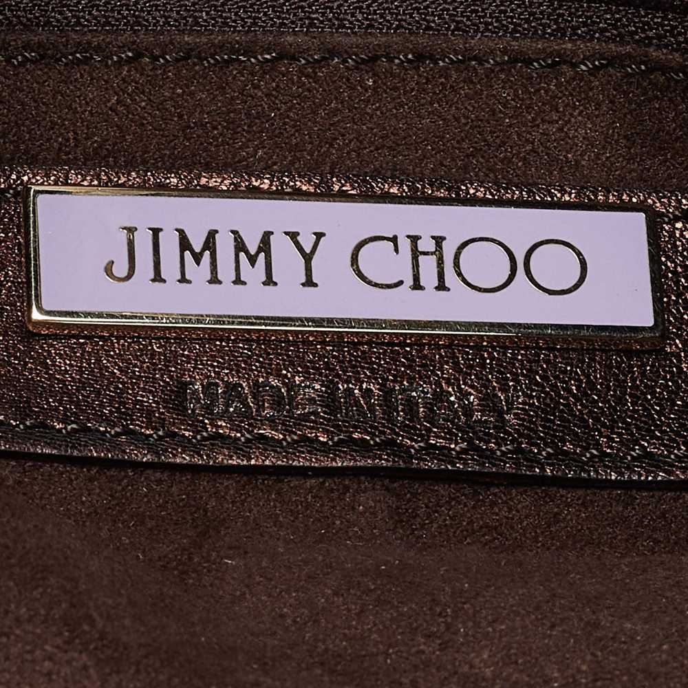 Jimmy Choo JIMMY CHOO Metallic Bronze Perforated … - image 8