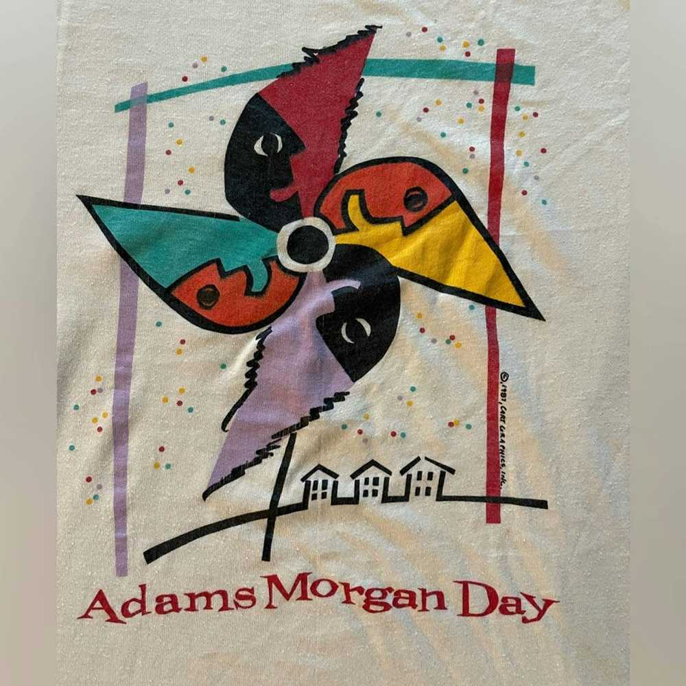 Unkwn Vintage 1987 Adam’s Morgan Day Festival T-S… - image 2