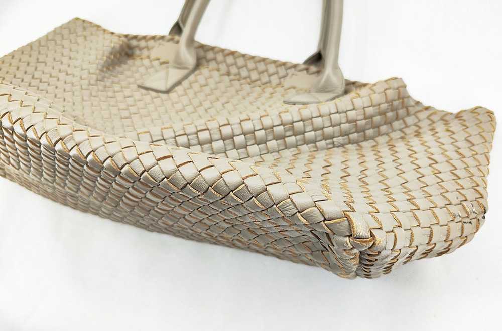 Italian Designers HERVIS full leather woven intre… - image 9