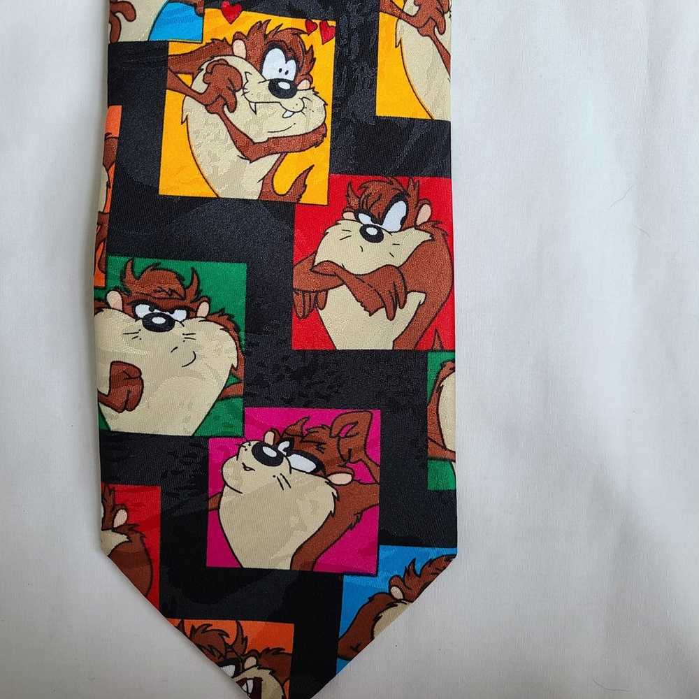 Looney Toons Mania Vintage Taz Tie - image 3