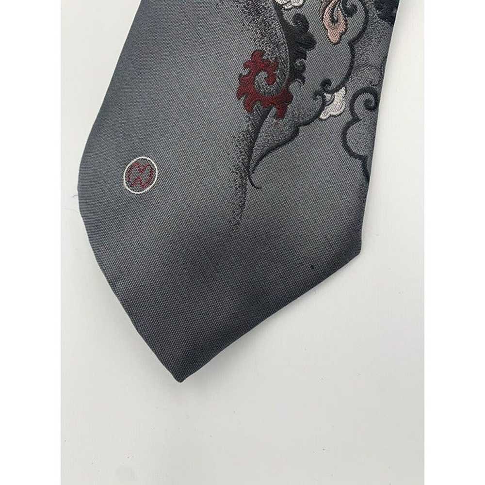 Vintage Tie Halston III Italian Silk 56 x 4 Abstr… - image 2