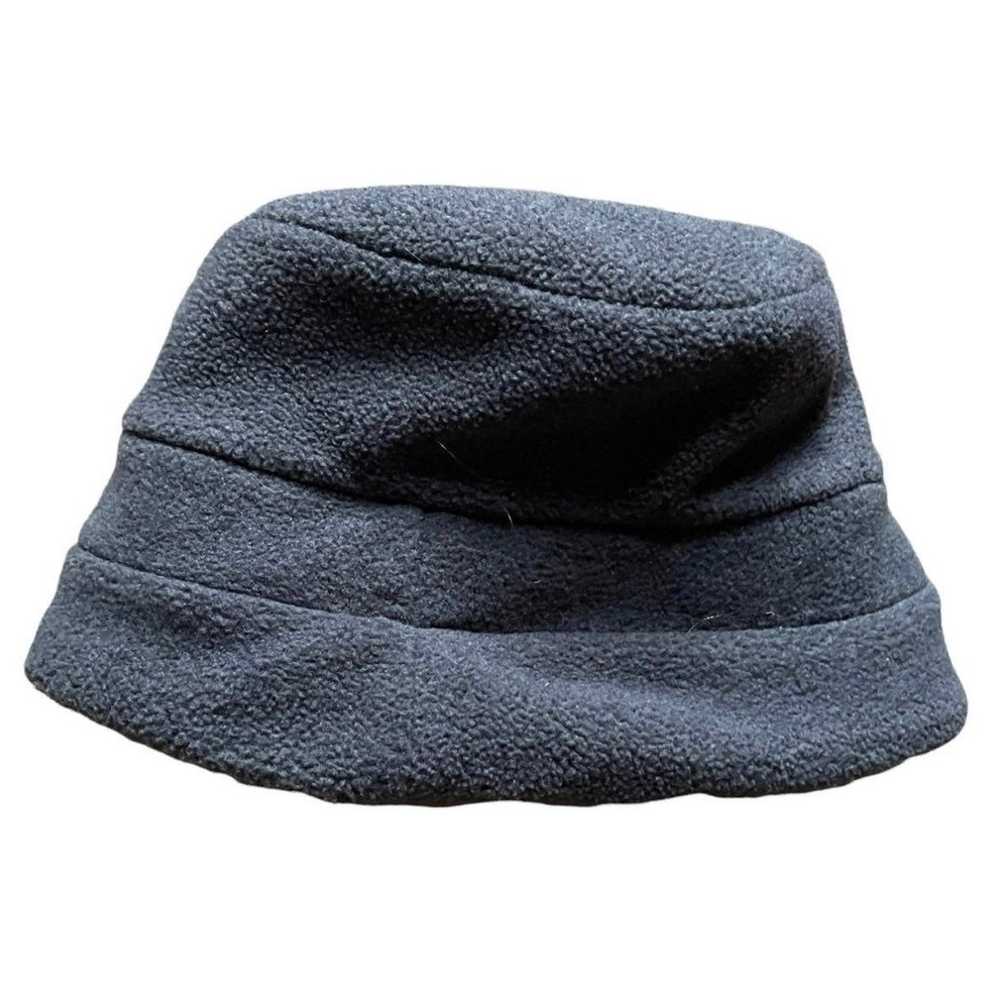 Vintage Y2K Lands’ End Gray Fleece Hat Beanie Uni… - image 2
