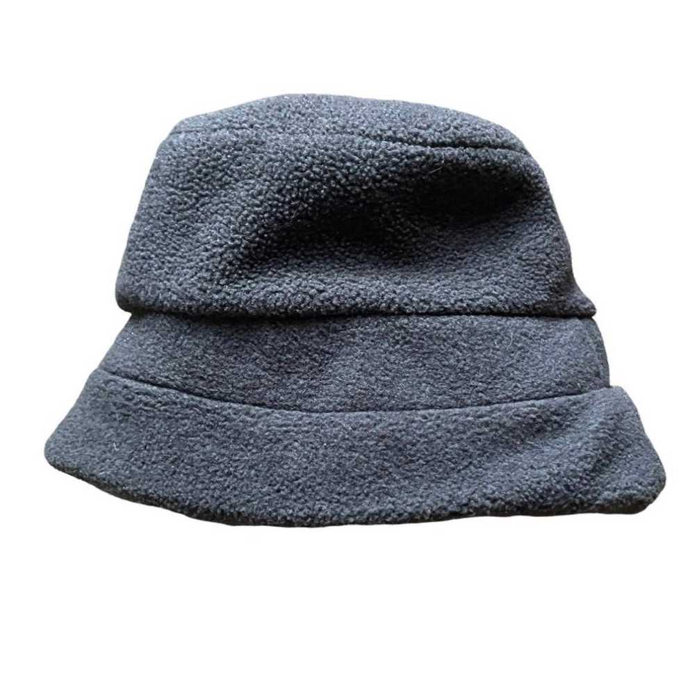 Vintage Y2K Lands’ End Gray Fleece Hat Beanie Uni… - image 3