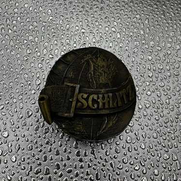 Schlitz Beer Belt Buckle Malt Liquor Vintage Glob… - image 1