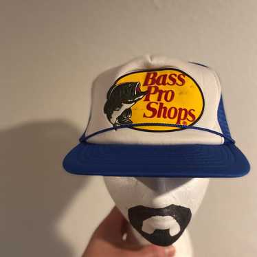 Vintage Bass Pro Shop Gone Fishing Hat White/Red One Size