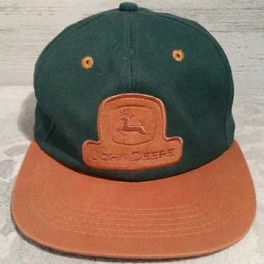 Vintage John Deere K-Products Tan And Green Leath… - image 1