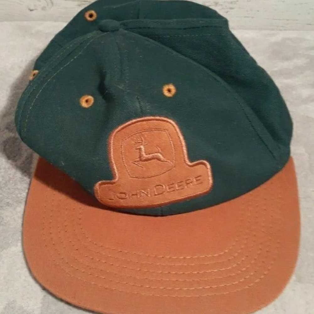 Vintage John Deere K-Products Tan And Green Leath… - image 8