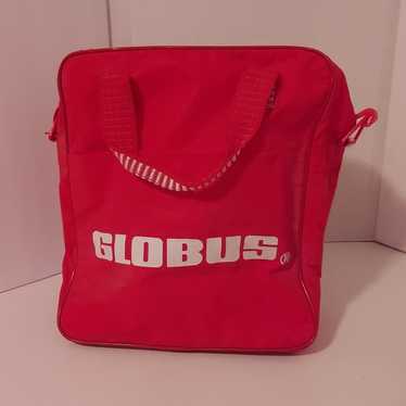 Vintage Globus Red Travel Shoulder Tote Bag - image 1