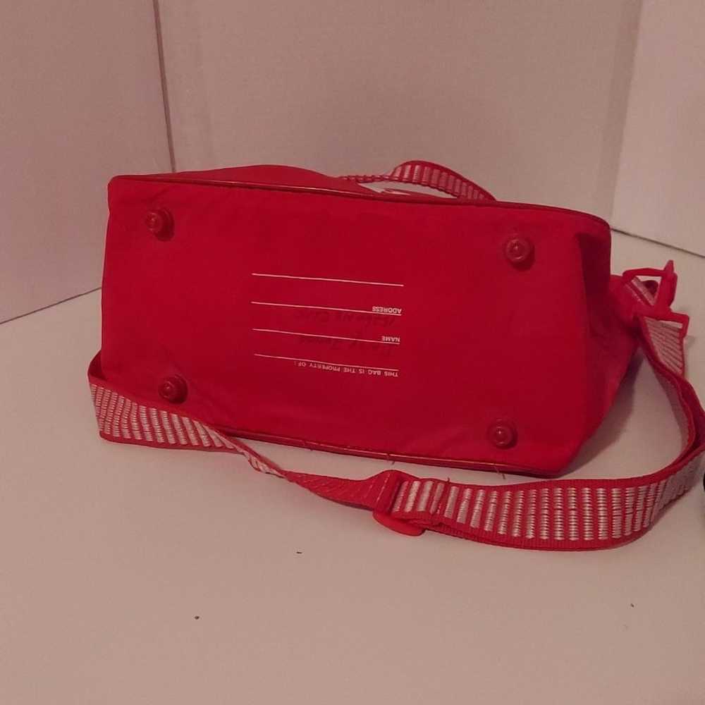 Vintage Globus Red Travel Shoulder Tote Bag - image 3