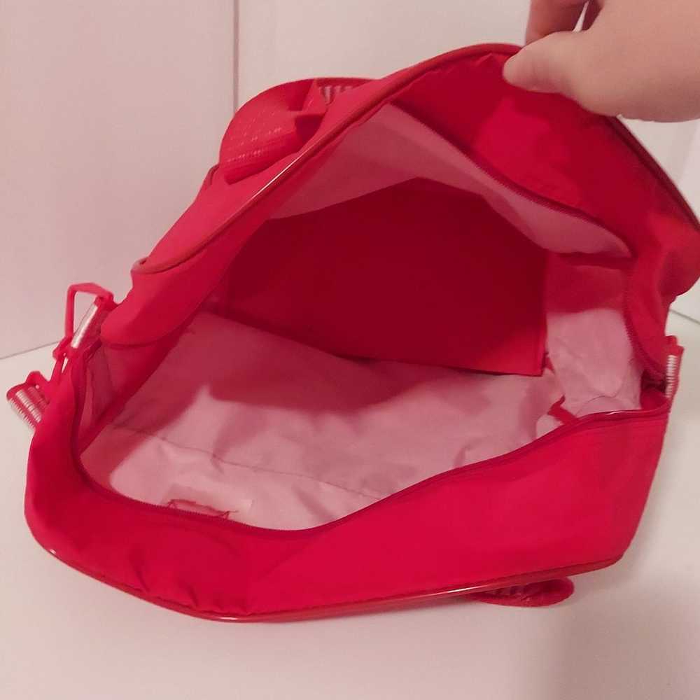 Vintage Globus Red Travel Shoulder Tote Bag - image 5