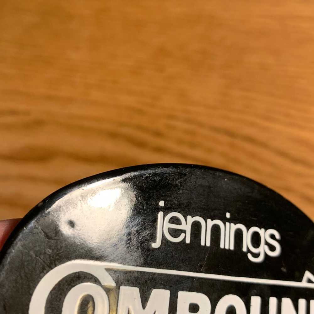 Vintage Jennings Compound Bow Belt Buckel Black - image 4