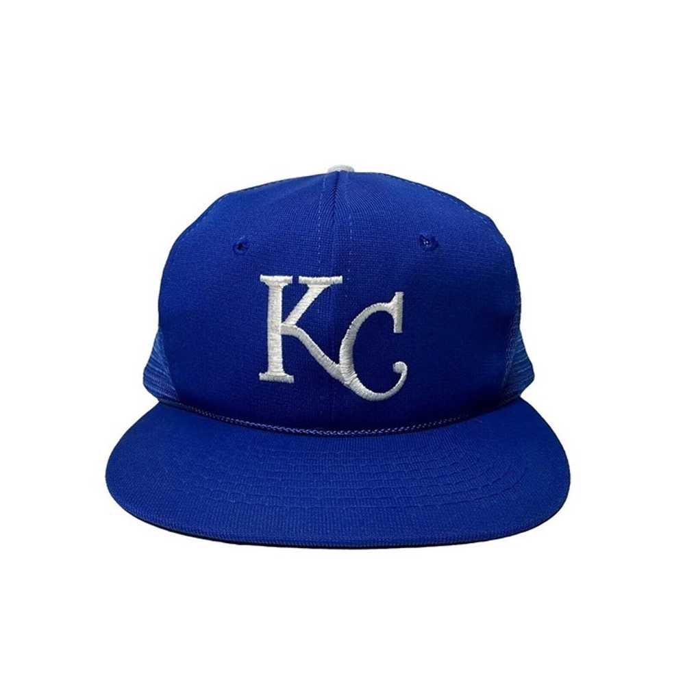 Vintage KC Kansas City Royals Hat Mesh Trucker Sn… - image 1