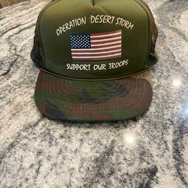 Vintage Operation Desert Storm military hat - image 1