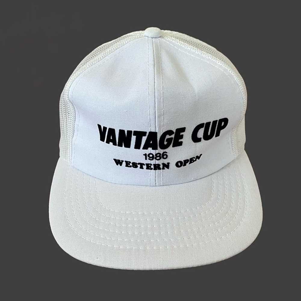 VTG Vantage Cup 1986 Golf Trucker Hat - image 1