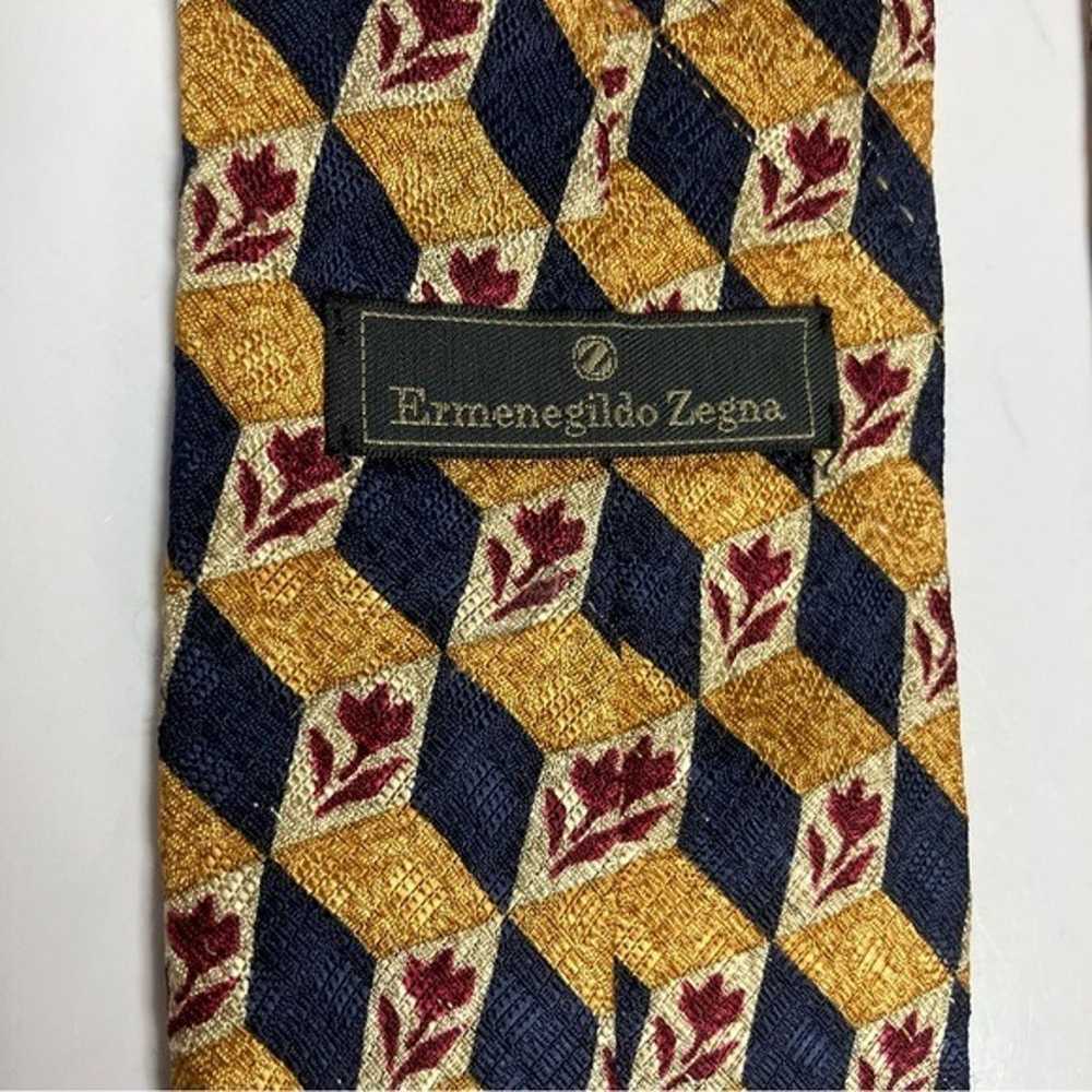 Ermenegildo Zegna rose blocks tie silk tie - image 6
