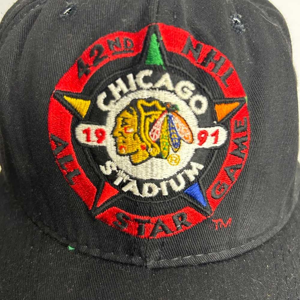 Vintage 1991 NHL Chicago stadium all star game 42… - image 2