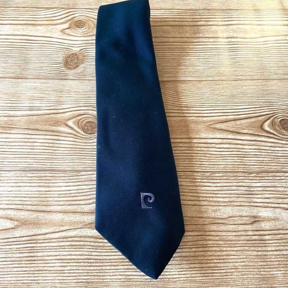 PIERRE CARDIN vintage black necktie + One Size - image 1
