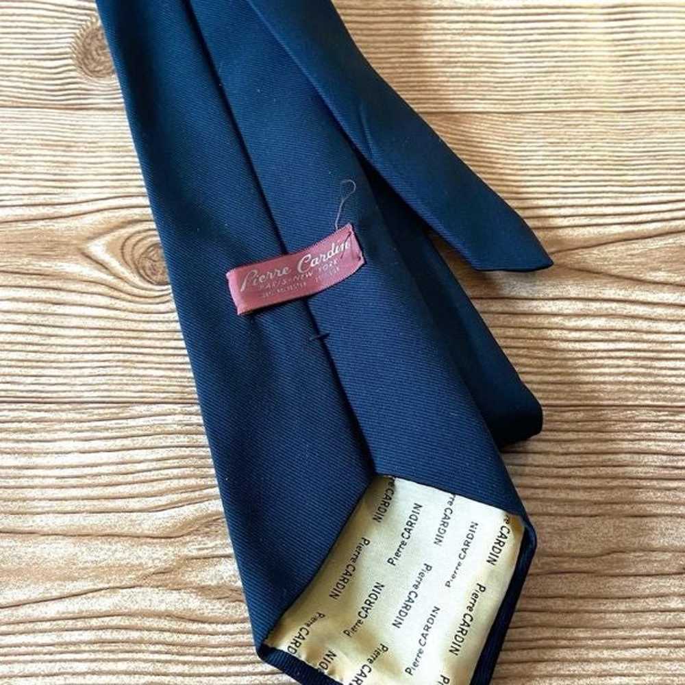 PIERRE CARDIN vintage black necktie + One Size - image 2