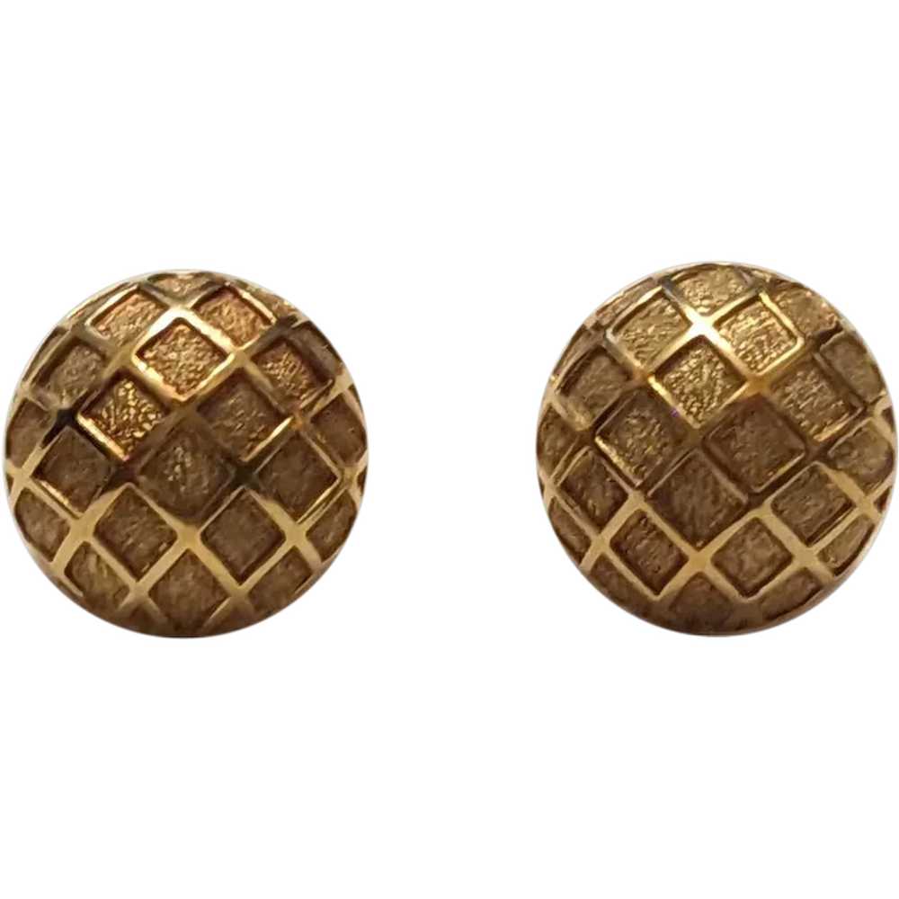 Vintage 14k Yellow Gold Earrings - image 1