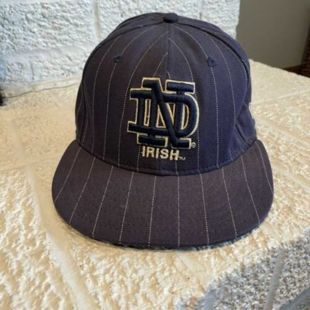 Vintage Notre Dame Striped Fighting Irish New Era… - image 1