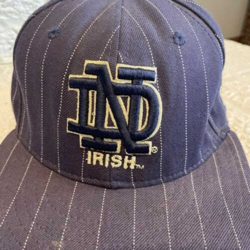 Vintage Notre Dame Striped Fighting Irish New Era… - image 3