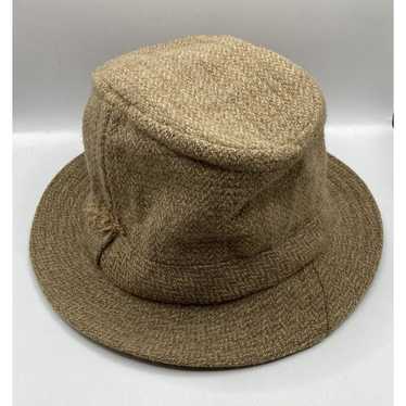 Hanna Hats Walking Hat in Tweed Green Fleck Salt & Pepper Men's Size Medium