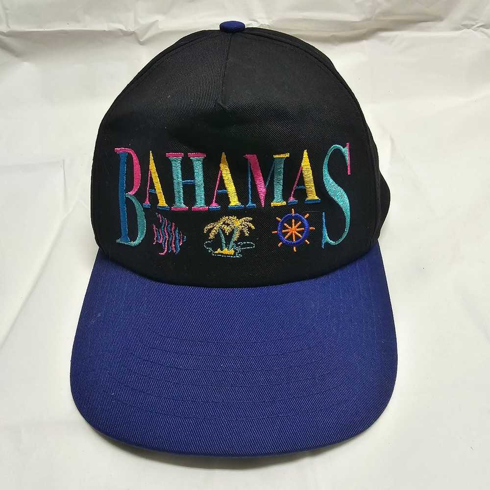 Vintage Snapback Bahamas Hat Trucker 80s Retro St… - image 1