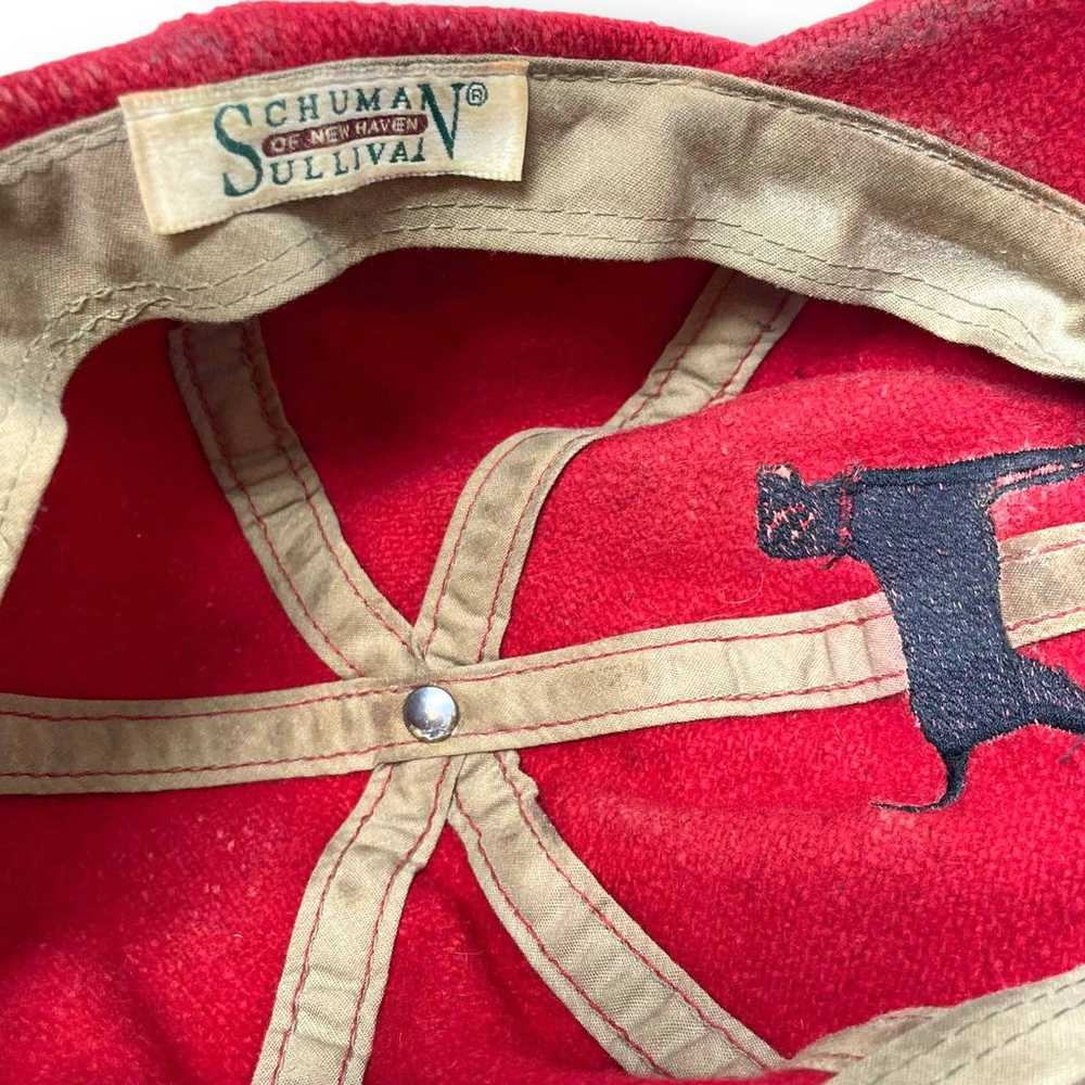 90s SCHUMAN SULLIVAN Vintage Red Embroidered Dog … - image 9