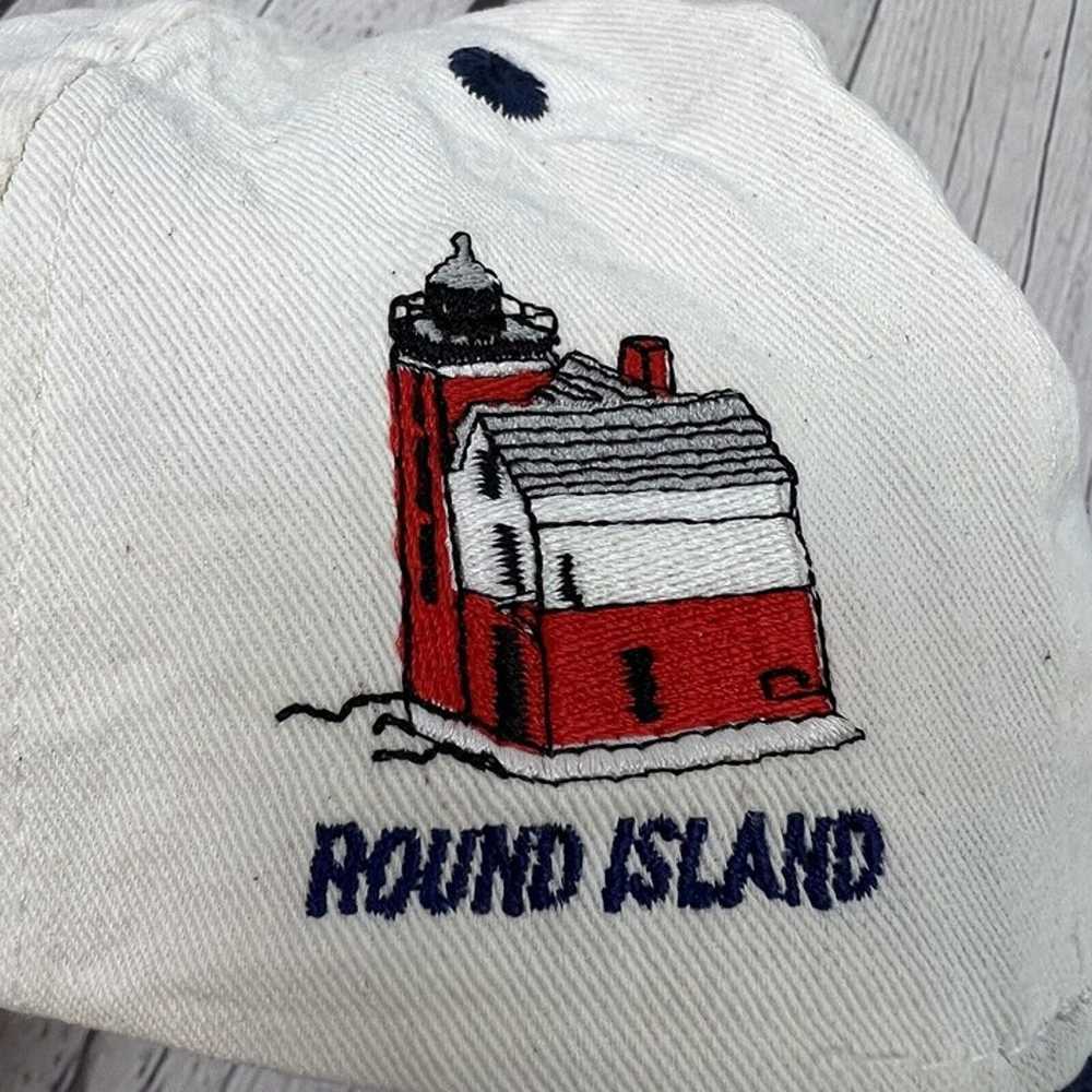 Vintage Michigan 4 Lighthouses Embroidered All Ov… - image 7