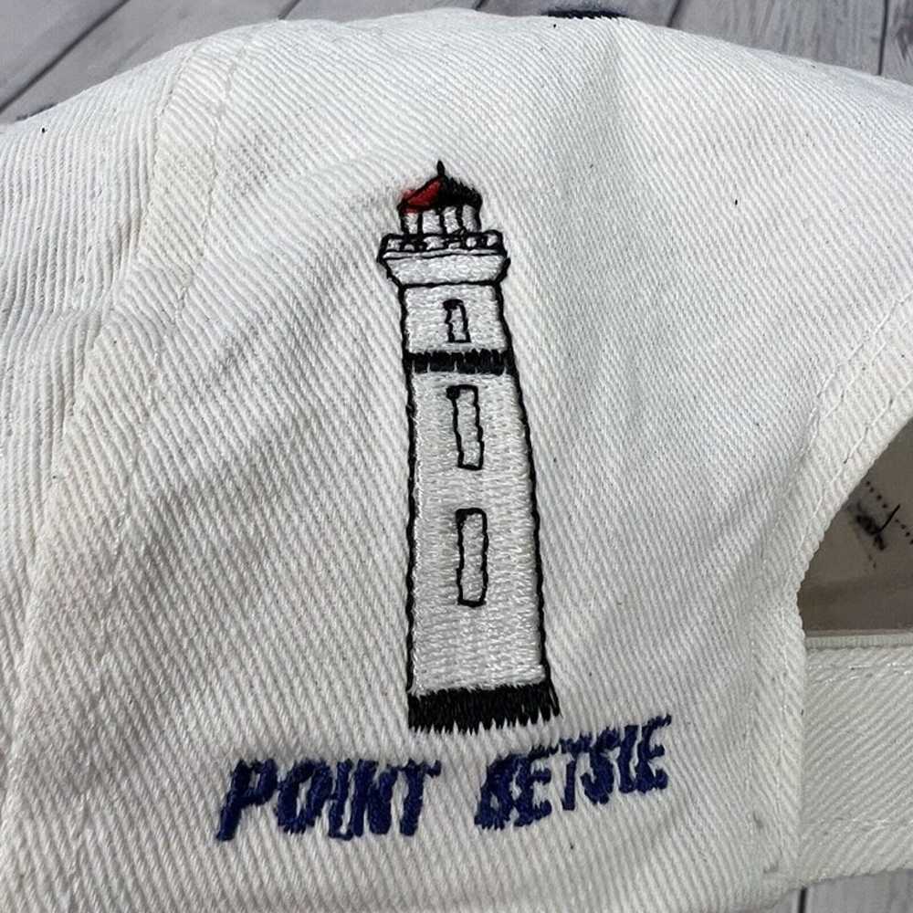 Vintage Michigan 4 Lighthouses Embroidered All Ov… - image 9