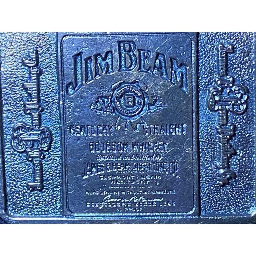 Vintage 70s Jim Beam Distilling Belt Buckle Brass… - image 2