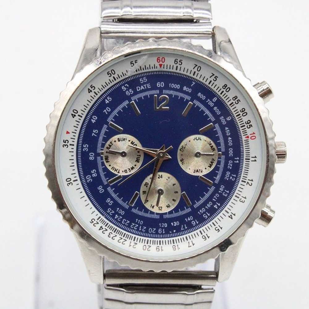 Vintage Haband Mens Watch Silver Tone Stainless S… - image 3