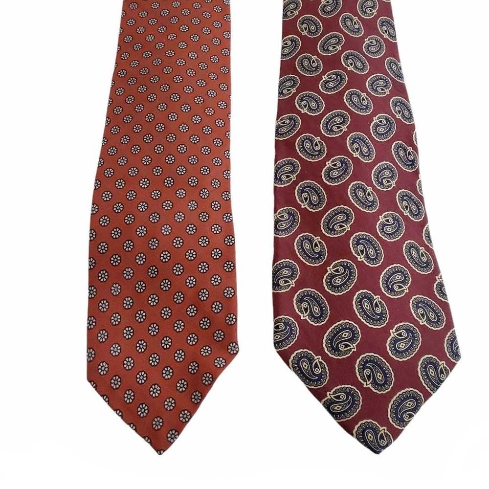 Silk Red Tie Bundle Mens Robert Talbott - image 1