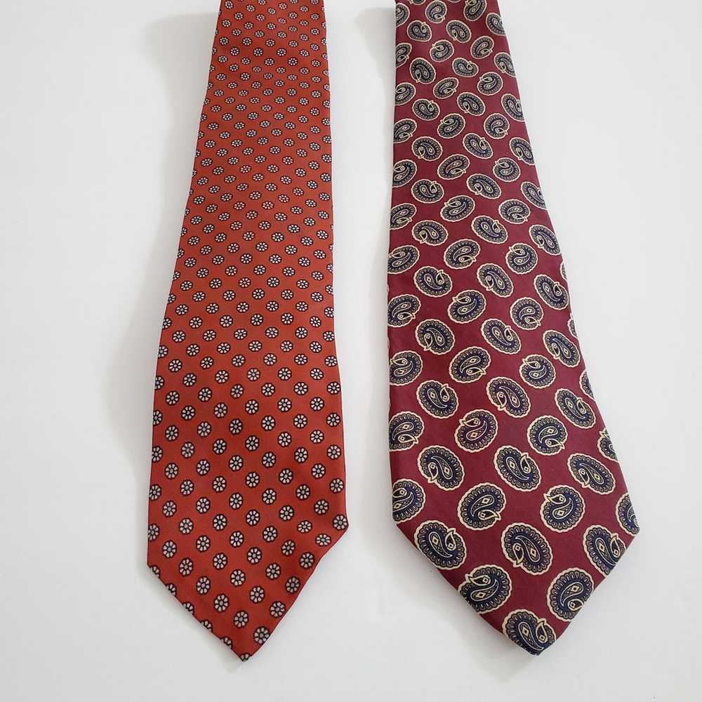 Silk Red Tie Bundle Mens Robert Talbott - image 2