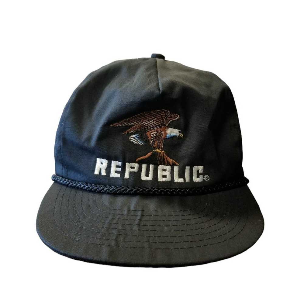 Vintage Eagle Republic adjustable strapback - image 1