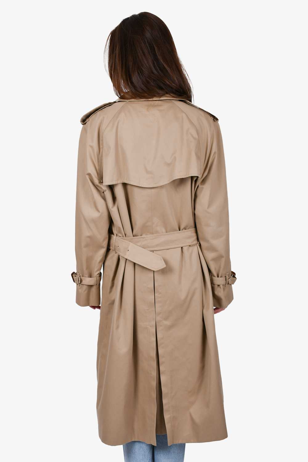 Burberrys Beige Wool Vintage Belted Trench Coat S… - image 3