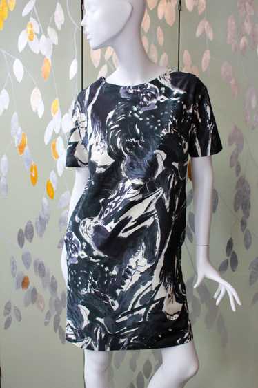 Marni Black and White Graphic Print Dress, Medium