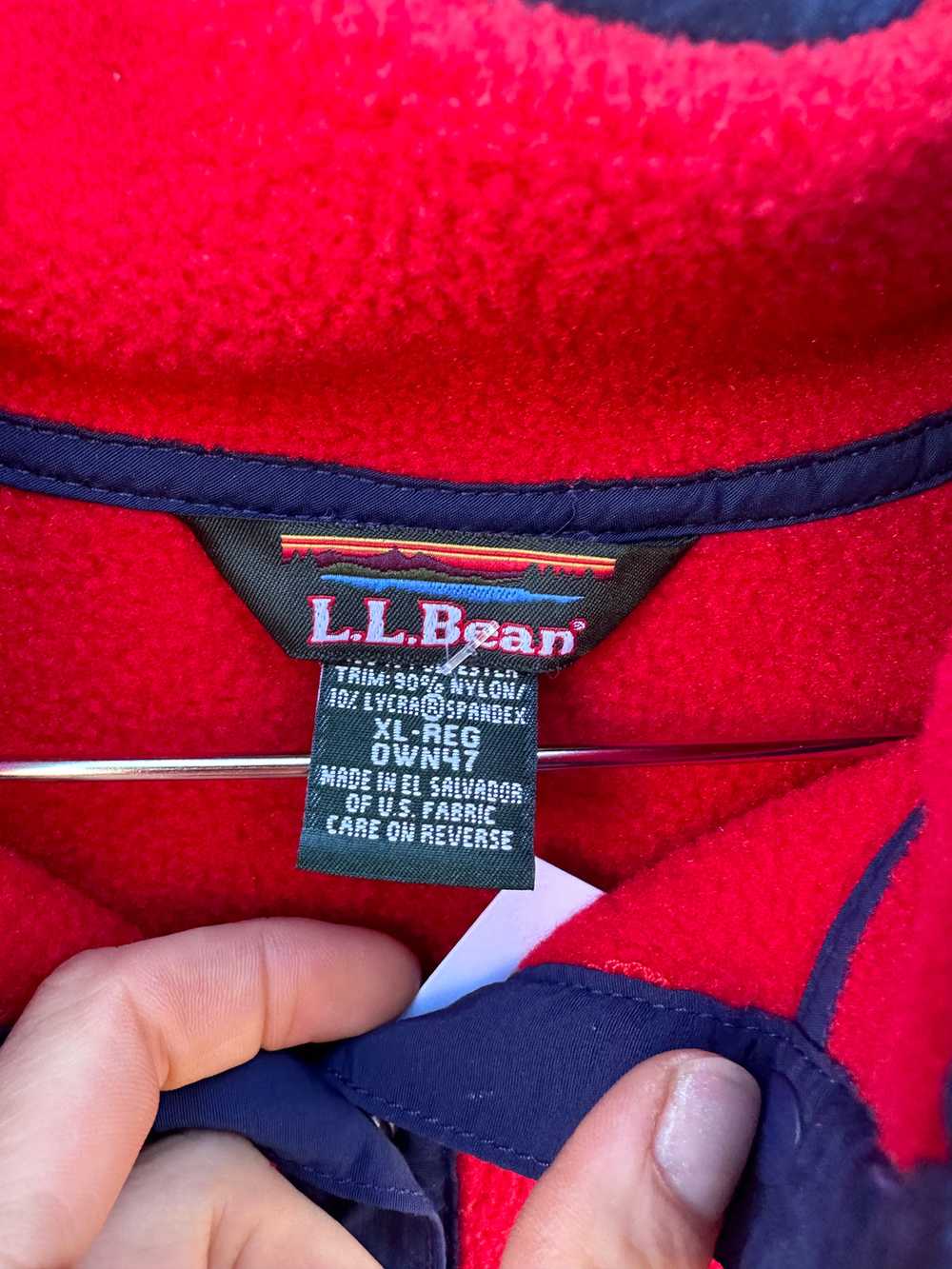 Red L.L. Bean Fleece - image 2