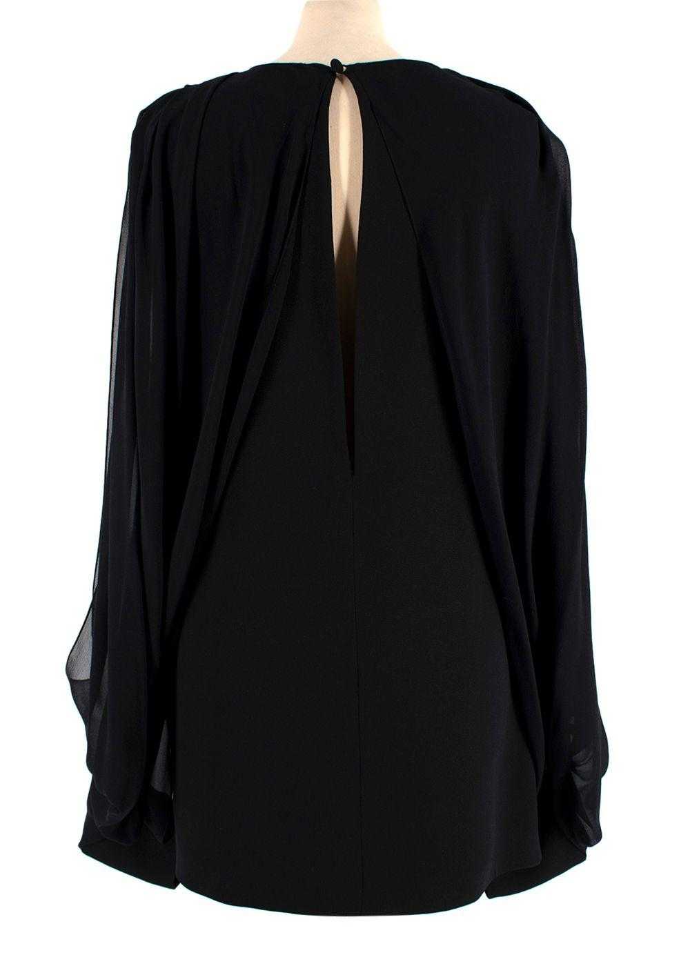 Managed by hewi Gucci Black Balloon Sleeve Silk B… - image 2