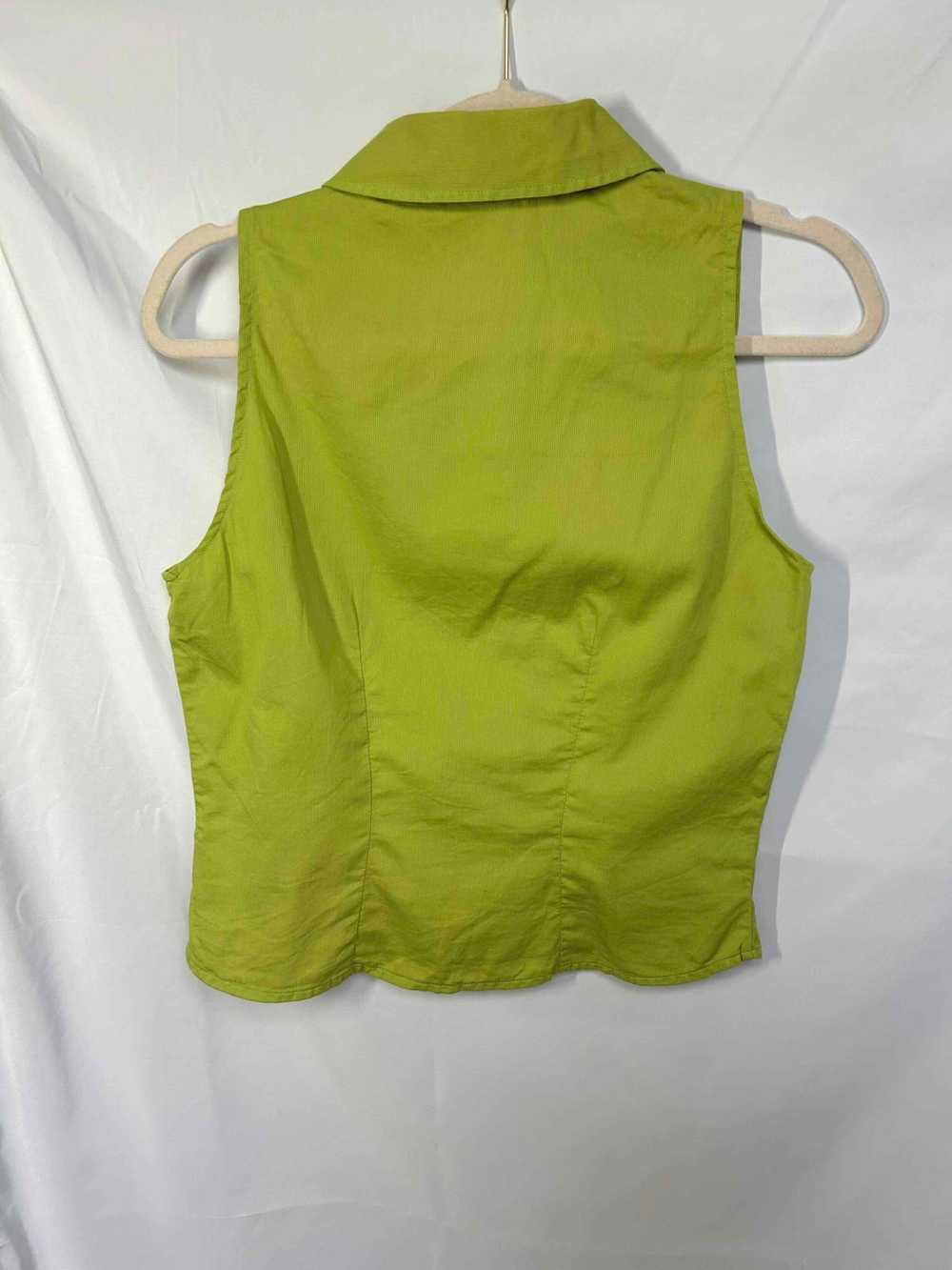 Sleeveless cotton shirt - Vintage sleeveless blou… - image 2
