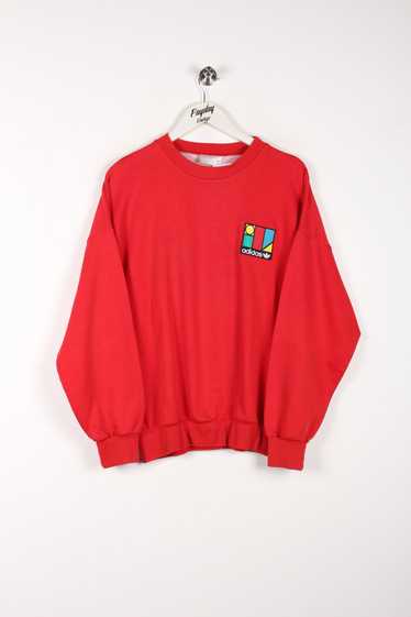90's Adidas Sweatshirt Red Small