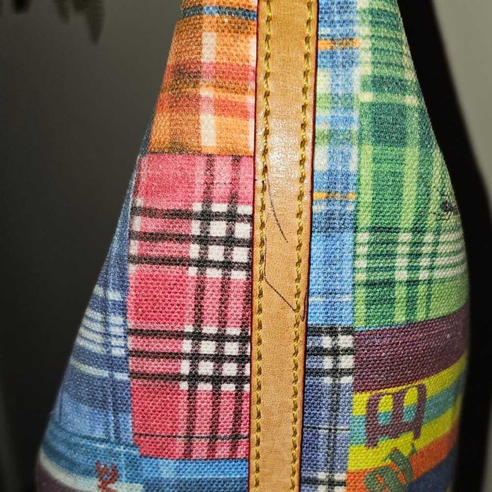 Hobo Bag Picnic Ant Madras Plaid Vintage - image 3