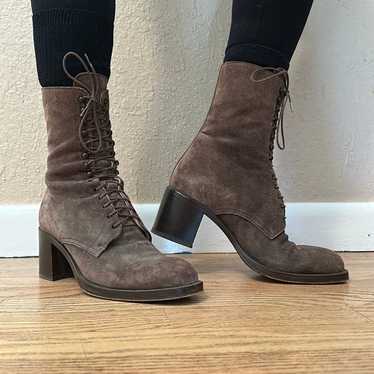 Freelance Classics Vintage Leather Suede Boots Si… - image 1