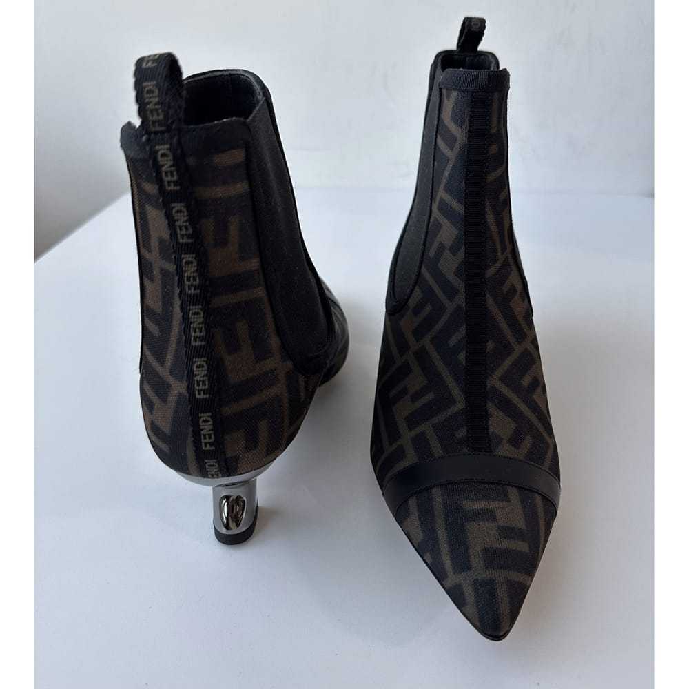 Fendi Colibri cloth mocassin boots - image 4