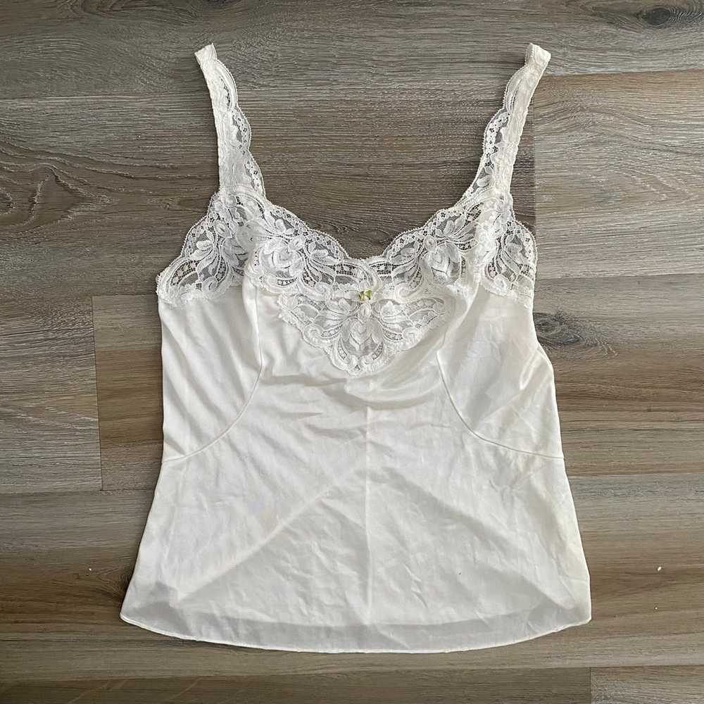 OLGA Vintage Coquette Cami Lace Babydoll Tank Top Gem