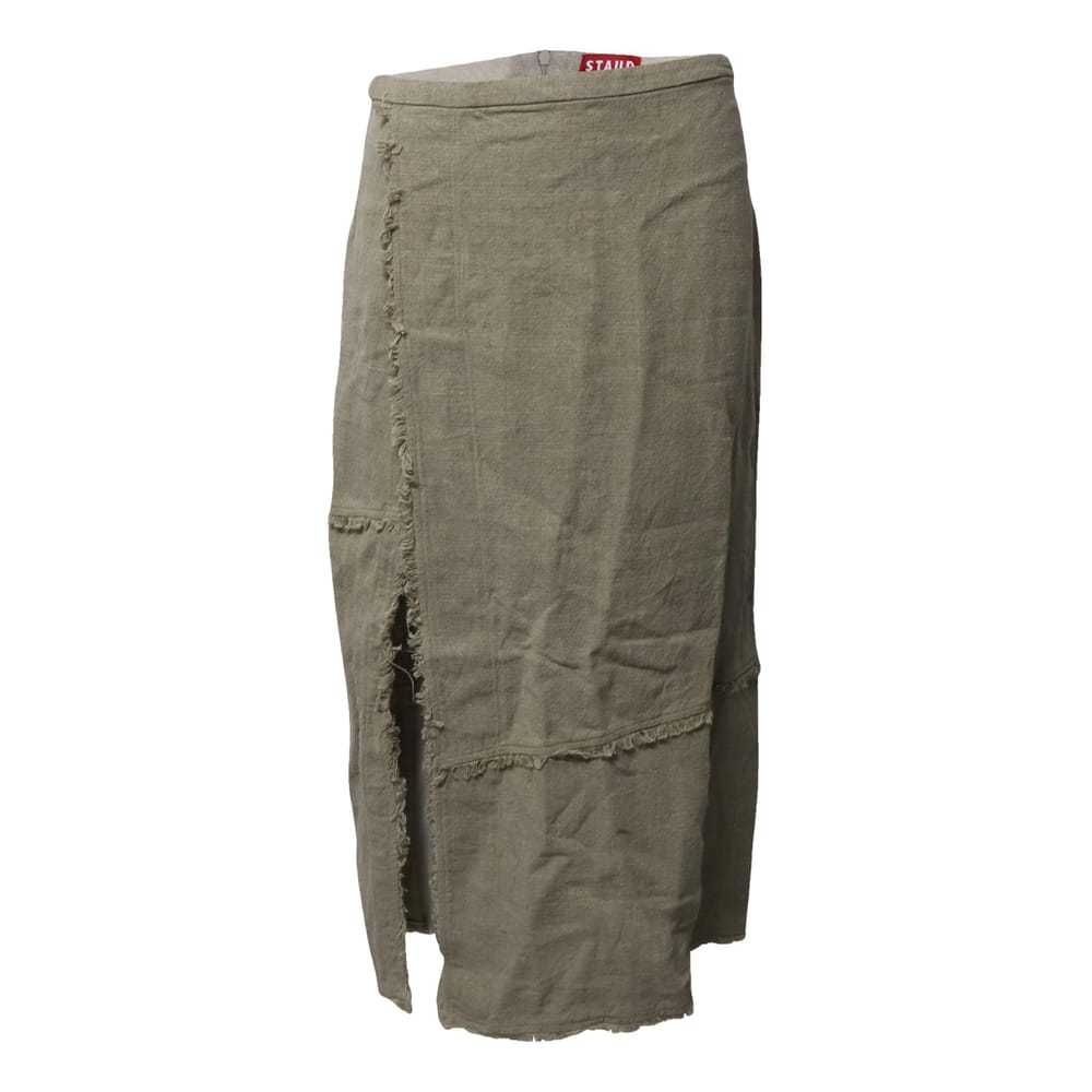 Staud Linen mid-length skirt - image 1