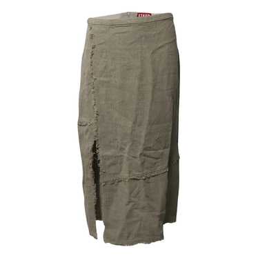 Staud Linen mid-length skirt - image 1