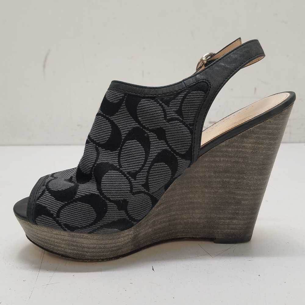 Wacoal COACH Janet Signature Print Wedge Heels Sh… - image 2